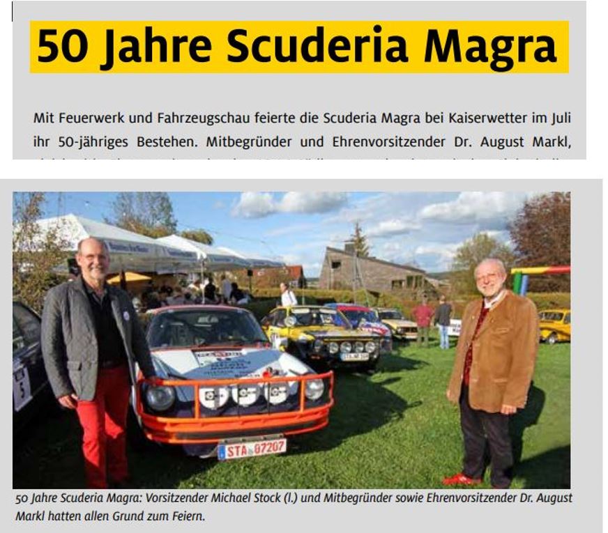 Bericht von der Magra 50-Jahr-Feier im ocmobil Ausgabe 3-2021